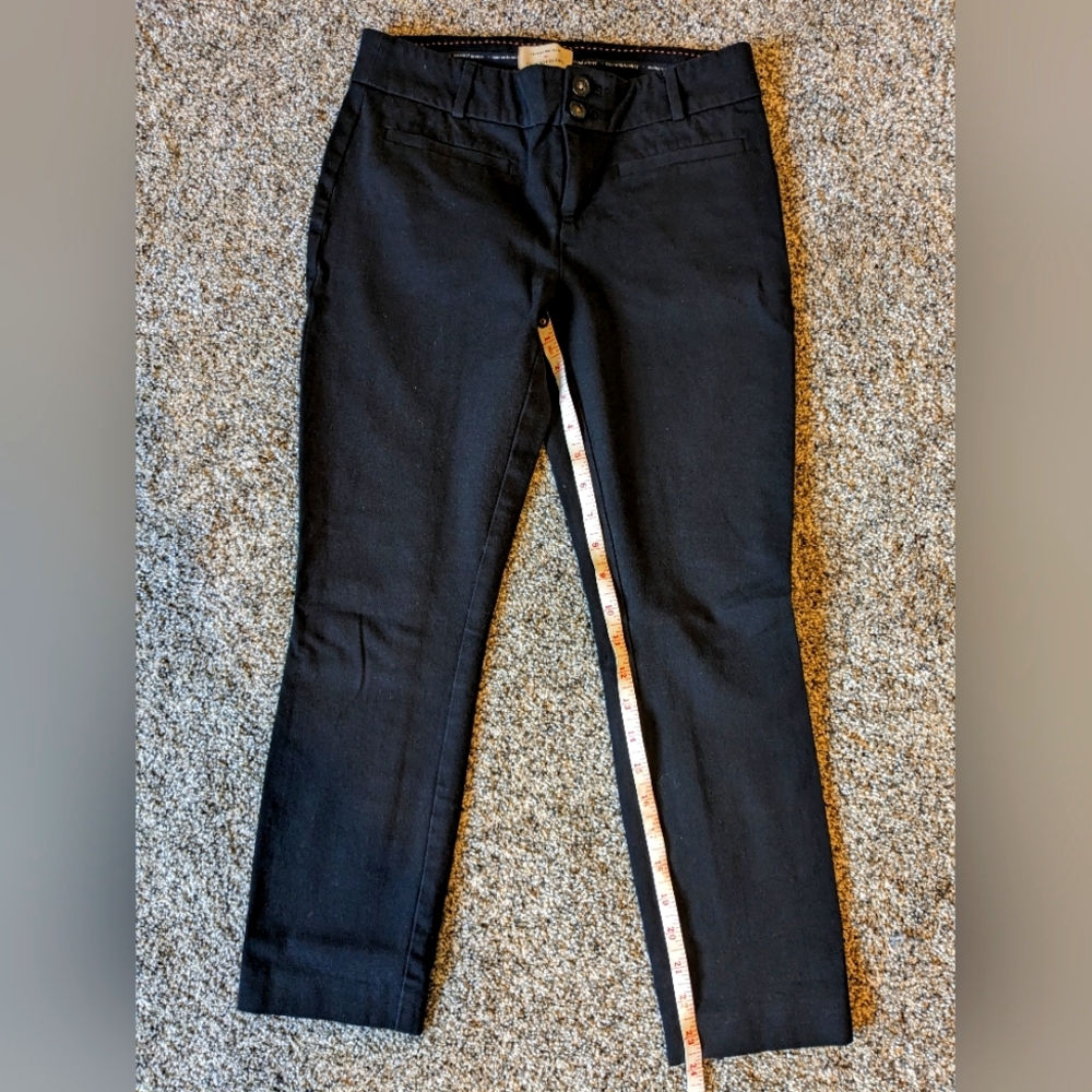 $20 black trousers the essential Slim by Anthropologie women size 2